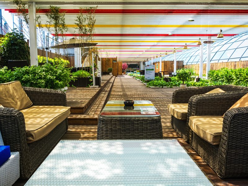 Hotel lobby interior